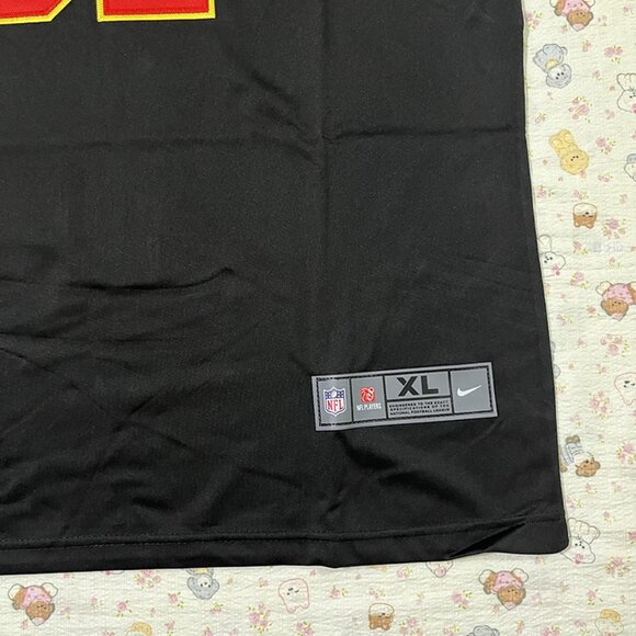 Kansas City Chiefs #87 Travis Kelce Black Jersey Size XL - Picture 4 of 6